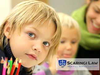 Inquisitive child at daycare