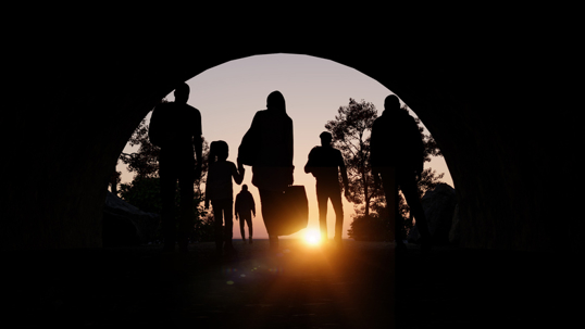 Refugees and immigrants looking for a new hope in life