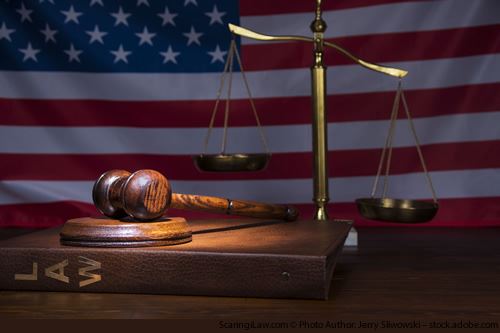 Scales of Justice and gavel